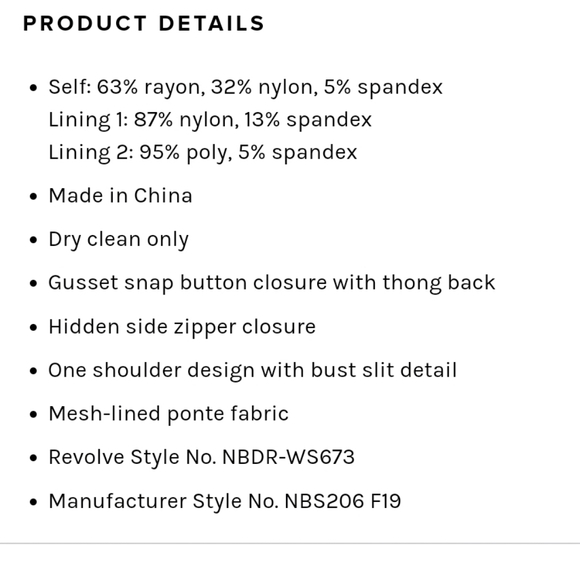 NBD Aaliyah Bodysuit in white size XXS - Picture 5 of 5